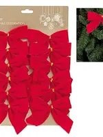 Premier Red Velvet Bows Card of 12