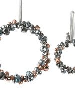 Decoris Bell Wreath Rosegold and Silver - Large 24cm