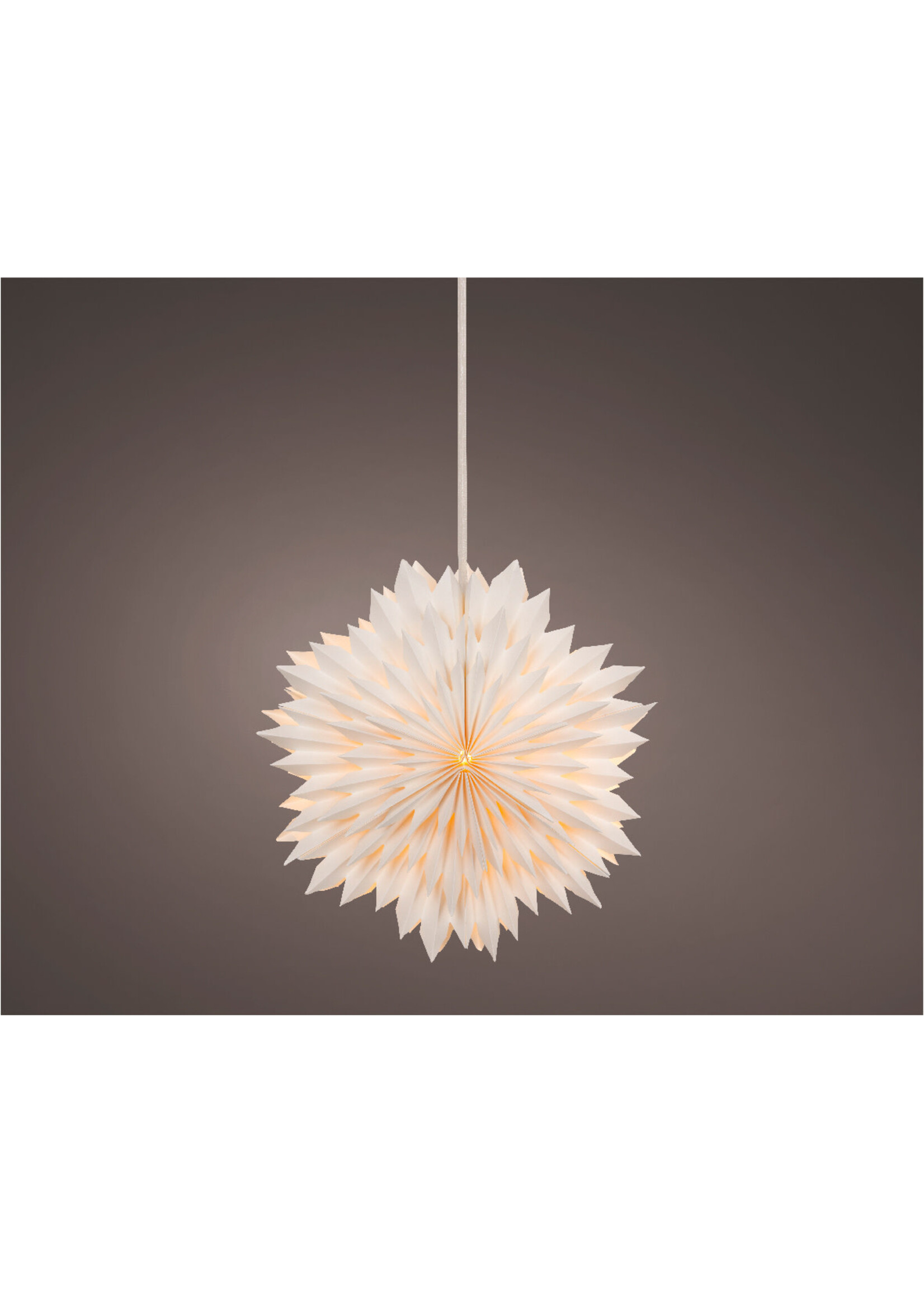 Lumineo Star Light up LED Warm White - Battery Indoor  D.38cm L.7cm