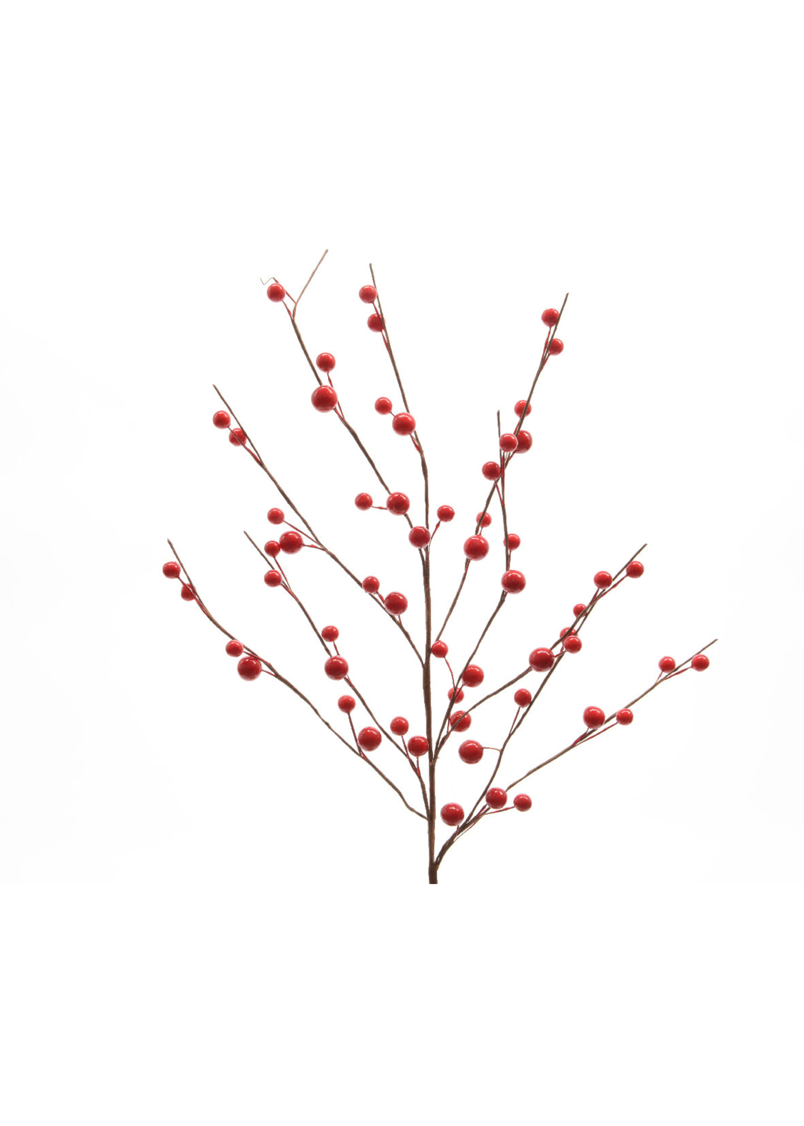 Decoris Red Berry Foliage Stem 55cm