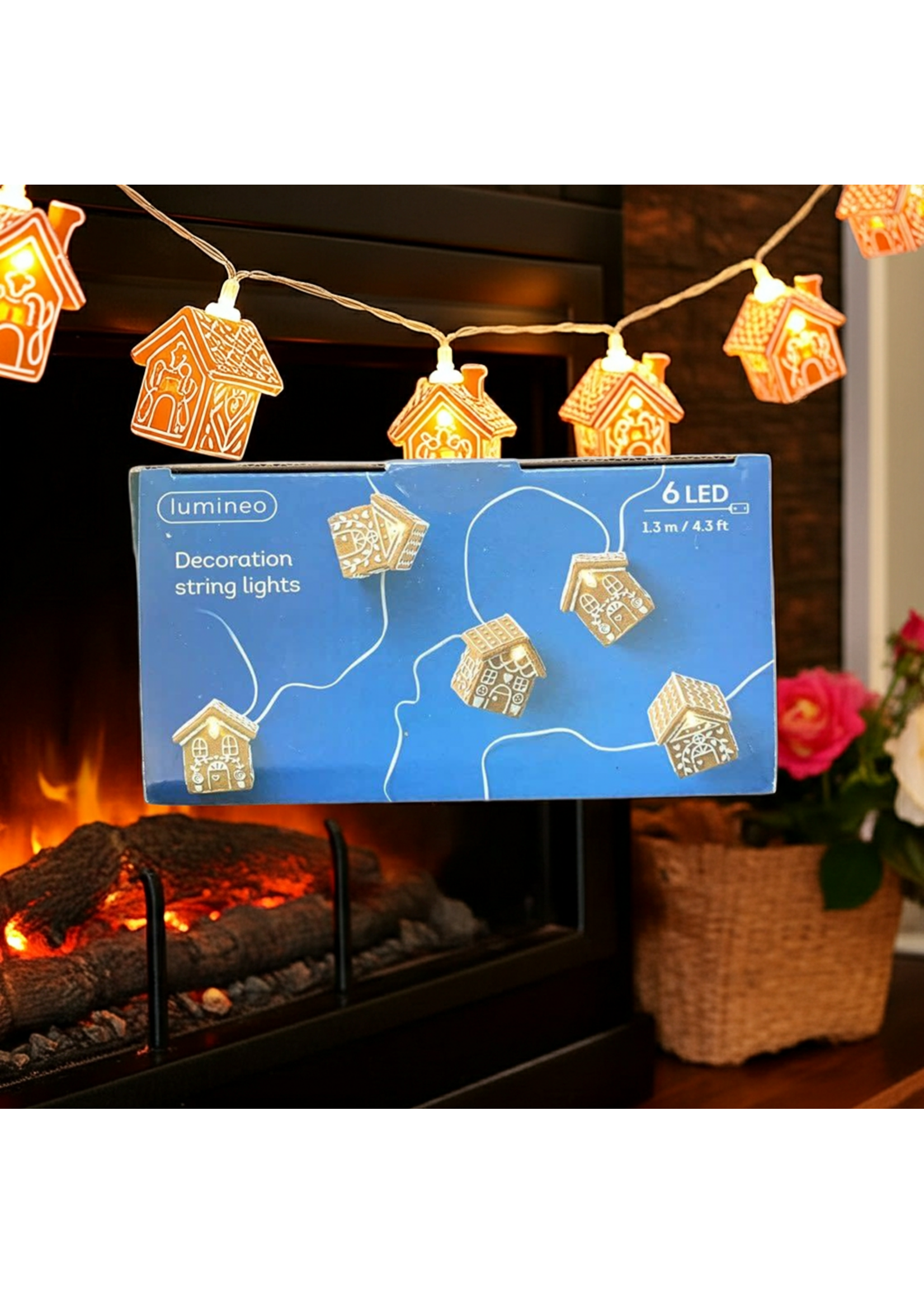 Kaemingk Ginger House Lights String 1.3m/4.3ft