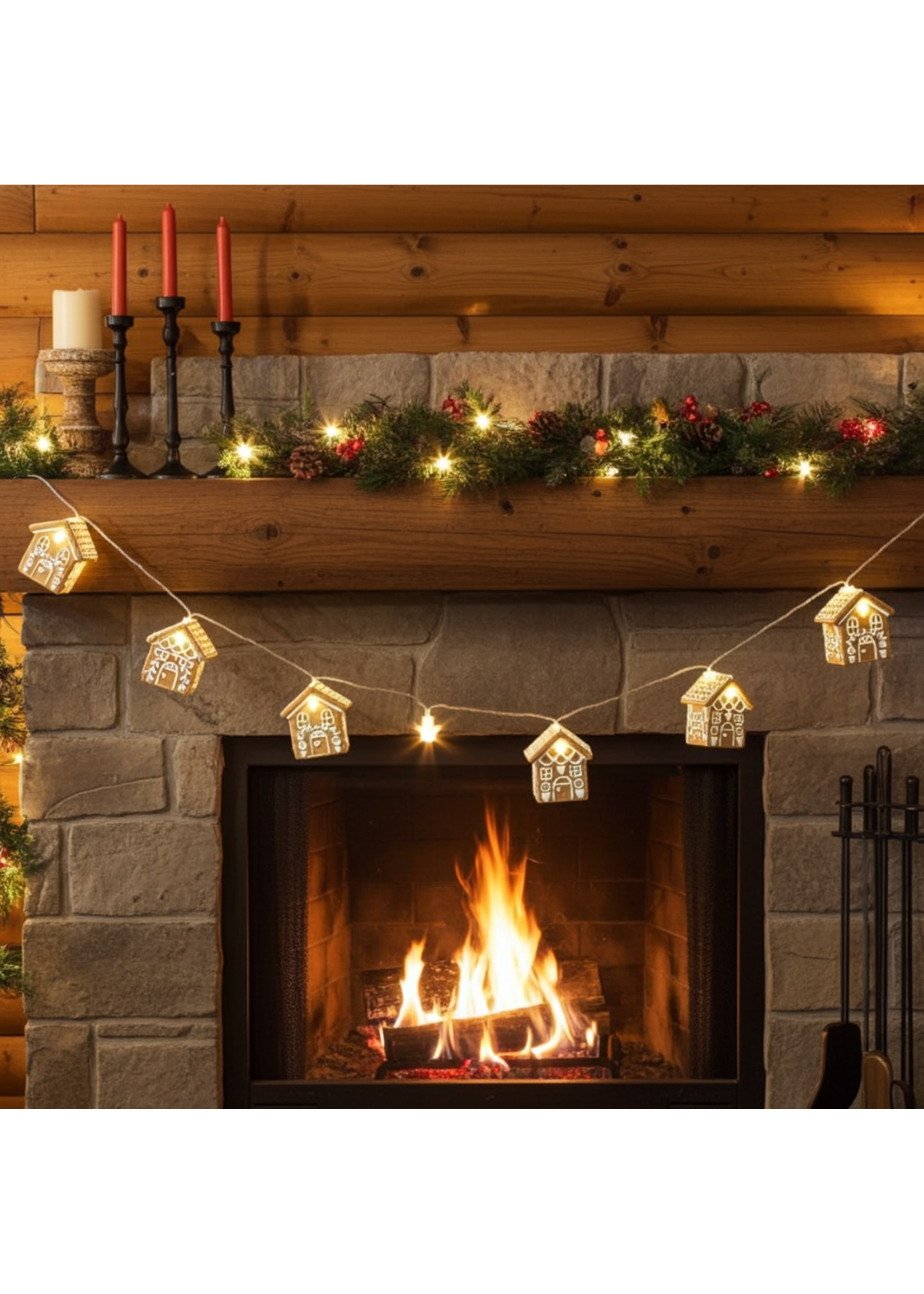 Kaemingk Ginger House Lights String 1.3m/4.3ft