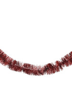 Decoris Tinsel Oxblood Red 270cm