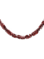 Decoris Tinsel Oxblood Red 270cm