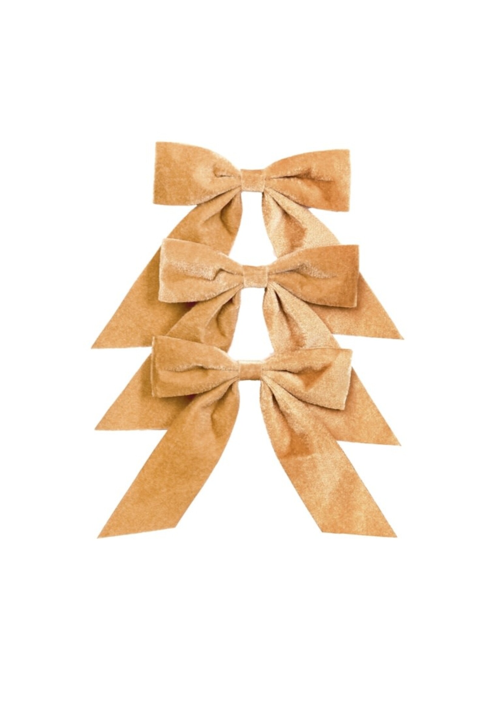 Premier Champagne Gold Bows  15cm 3 Piece
