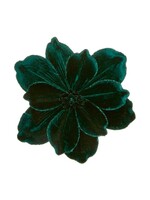 Premier Emerald Green Velour Magnolia Clip On  24cm