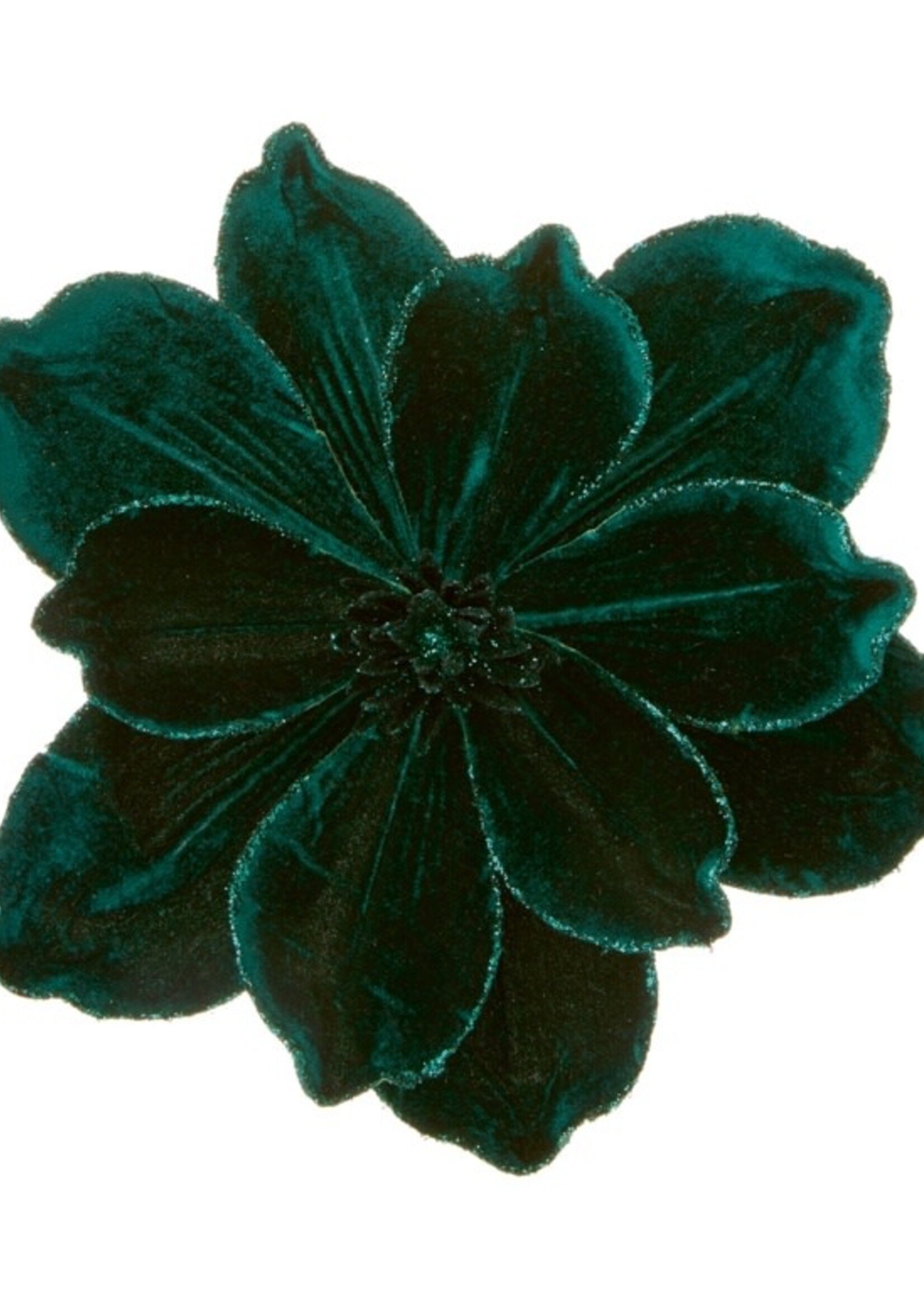 Premier Emerald Green Velour Magnolia Clip On  24cm