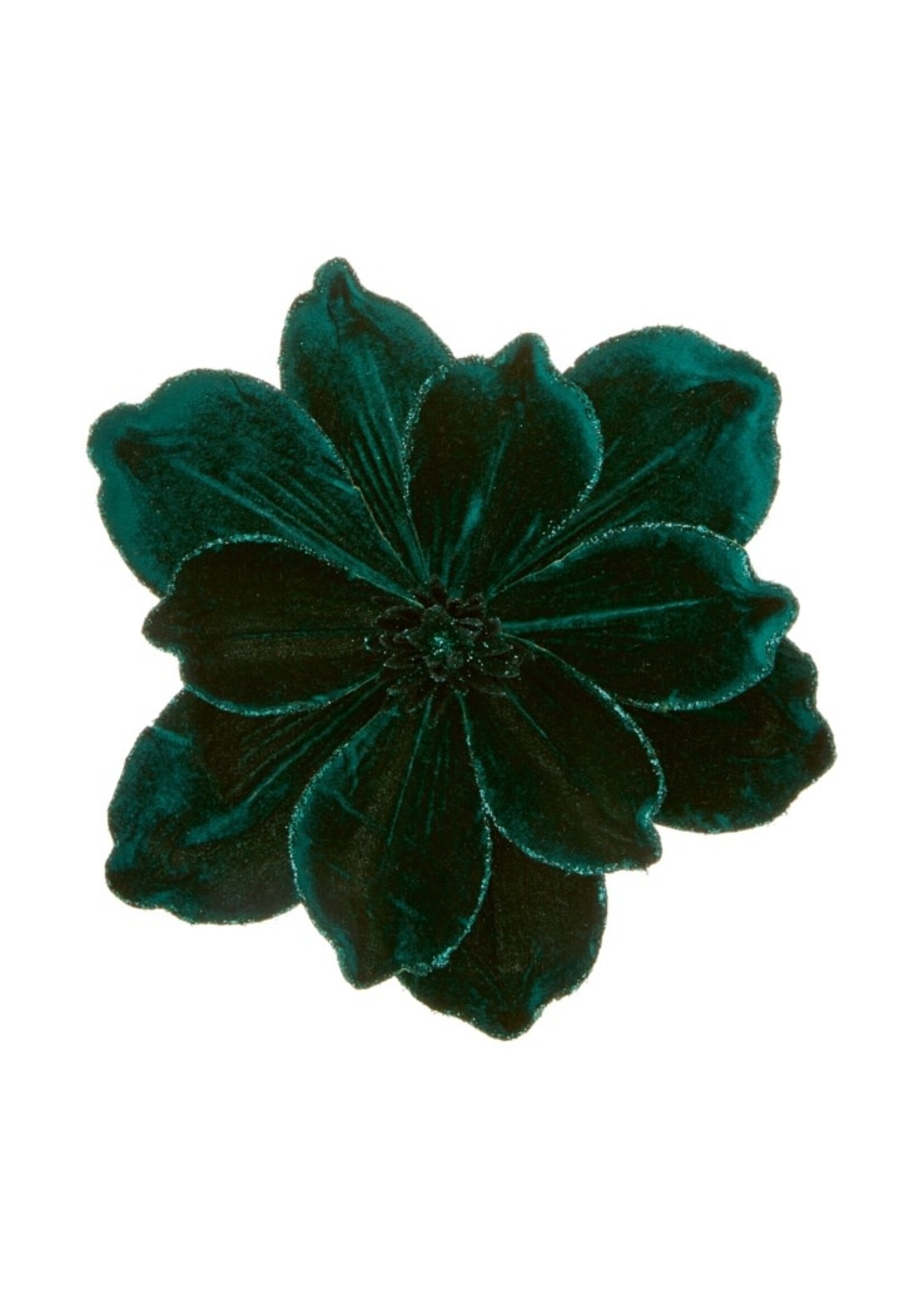 Premier Emerald Green Velour Magnolia Clip On  24cm