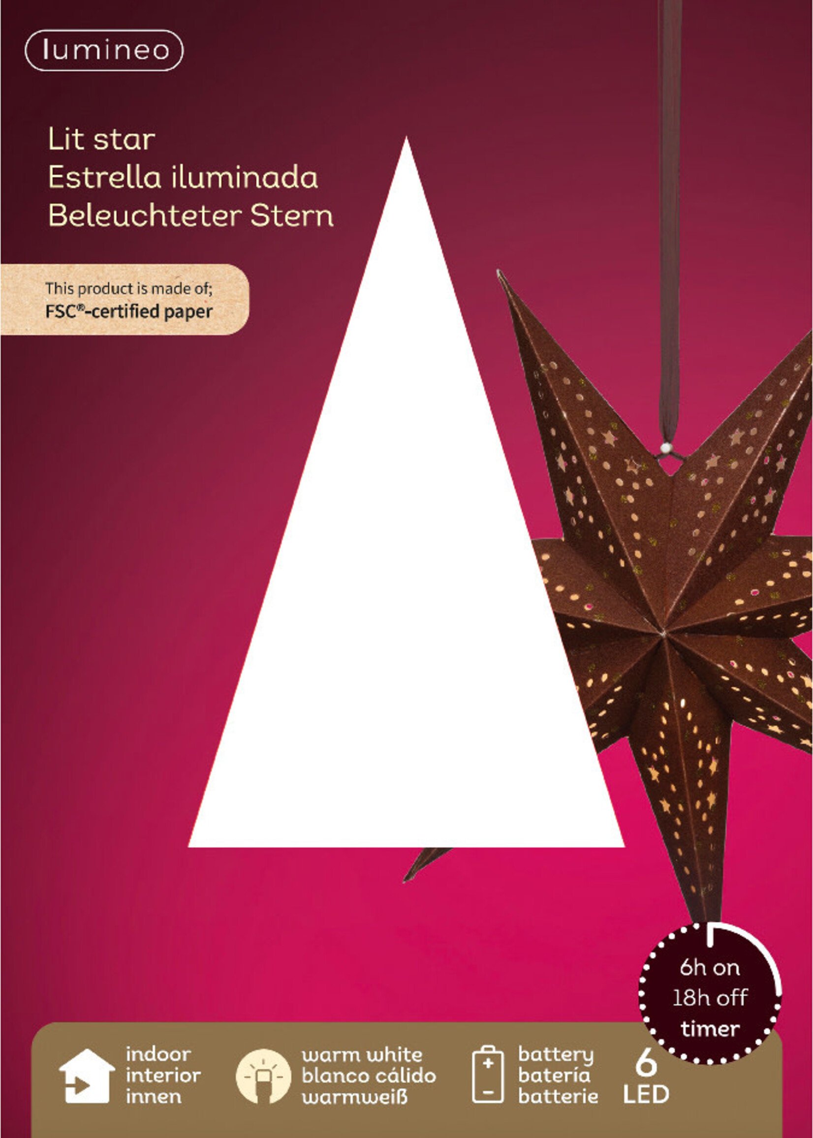 Lumiere Light up Hanging Star