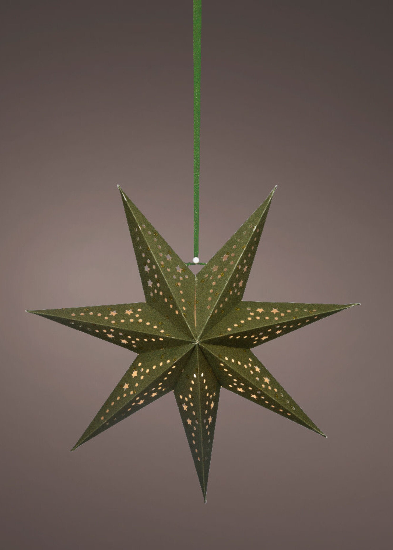 Lumineo Light up Hanging Star - Green