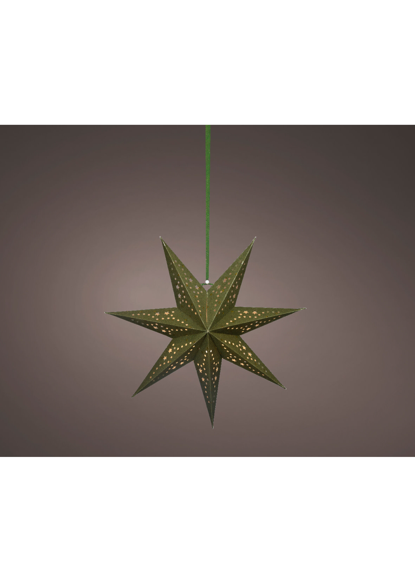 Lumineo Light up Hanging Star - Green