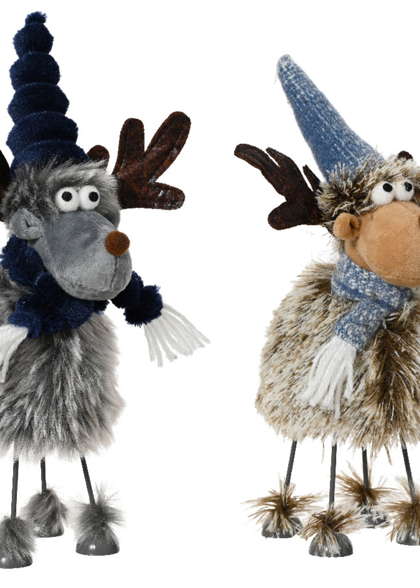 Decoris Standing Soft Deers - Wobble when touched 26cm high Price is for one