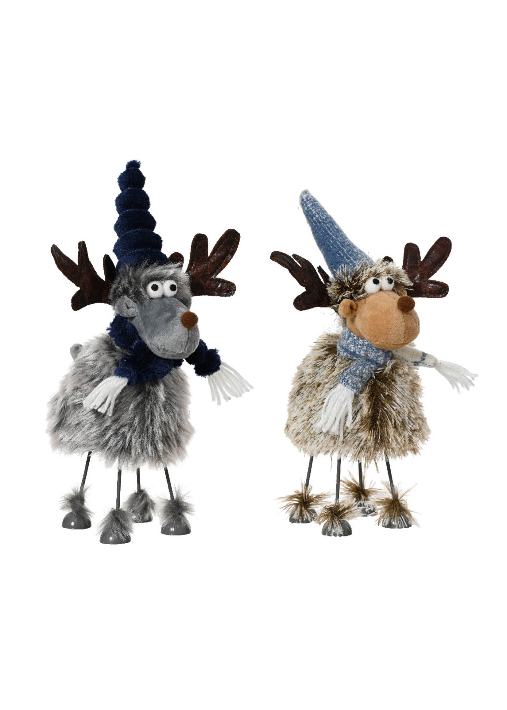 Decoris Standing Soft Deers - Wobble when touched 26cm high - Price is for one