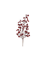 Decoris Red Glitter Berry Stem 68cm