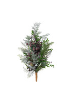 Everlands Foliage Stem With Maroon Berries 50cm