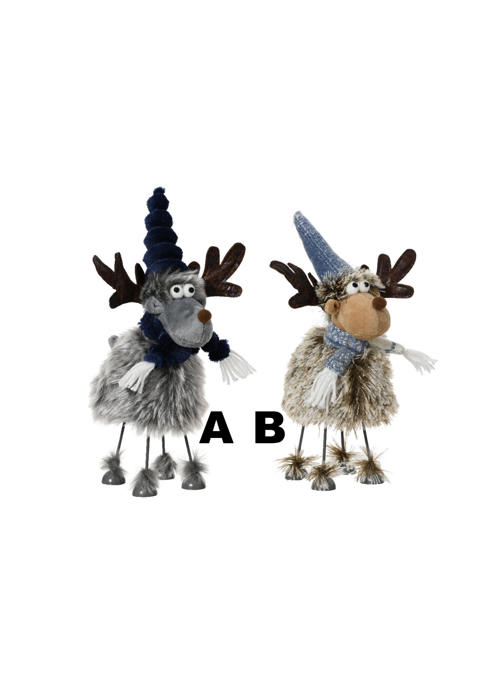 Decoris Standing Soft Deers - Wobble when touched 26cm high - Price is for one