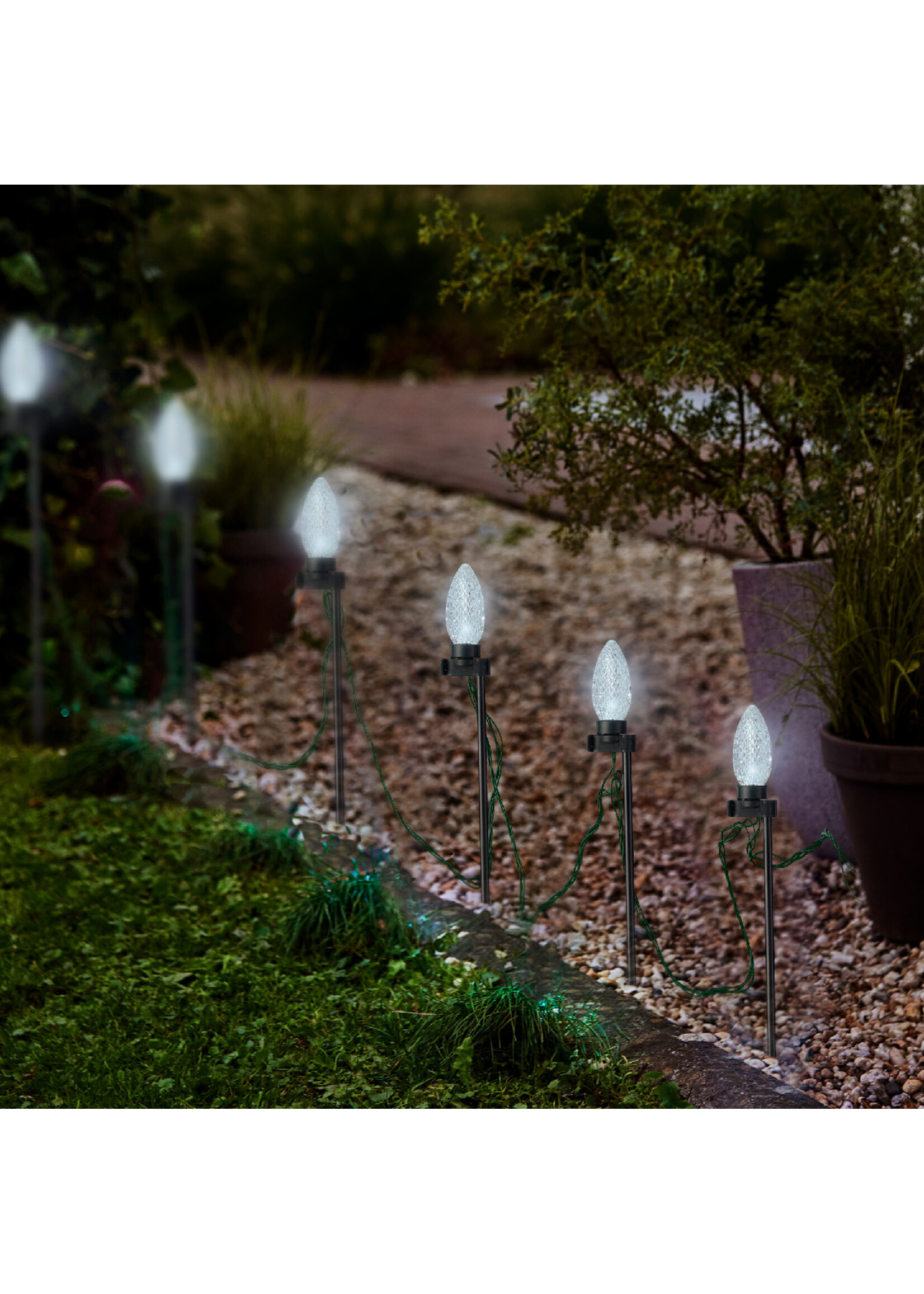 Lumineo Colour Changing Two way use  Path or String LED Lights  - Warm white or Multi Coloured Indoor/Outdoor