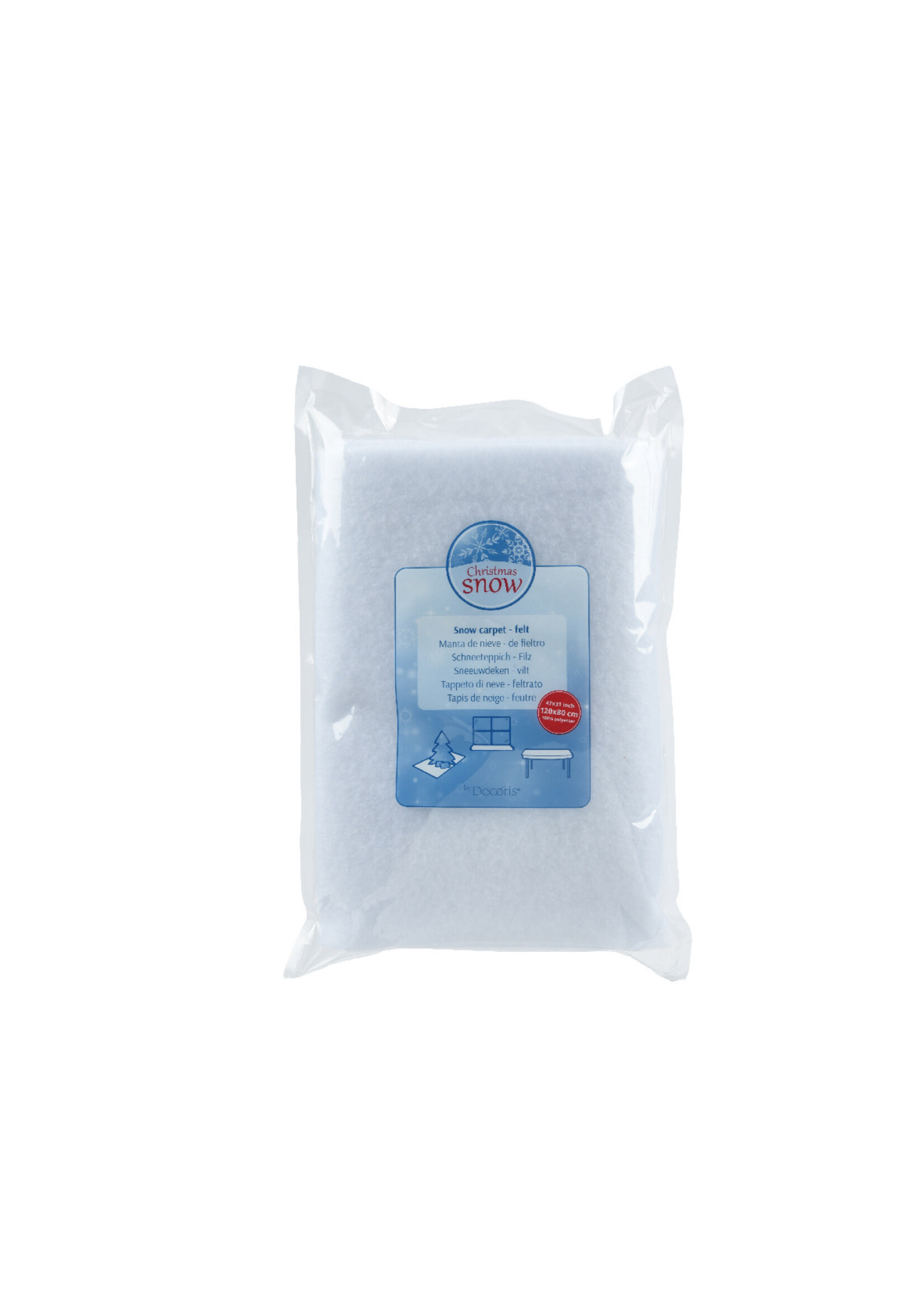 Decoris Snow Carpet Polyester 1M x 1M