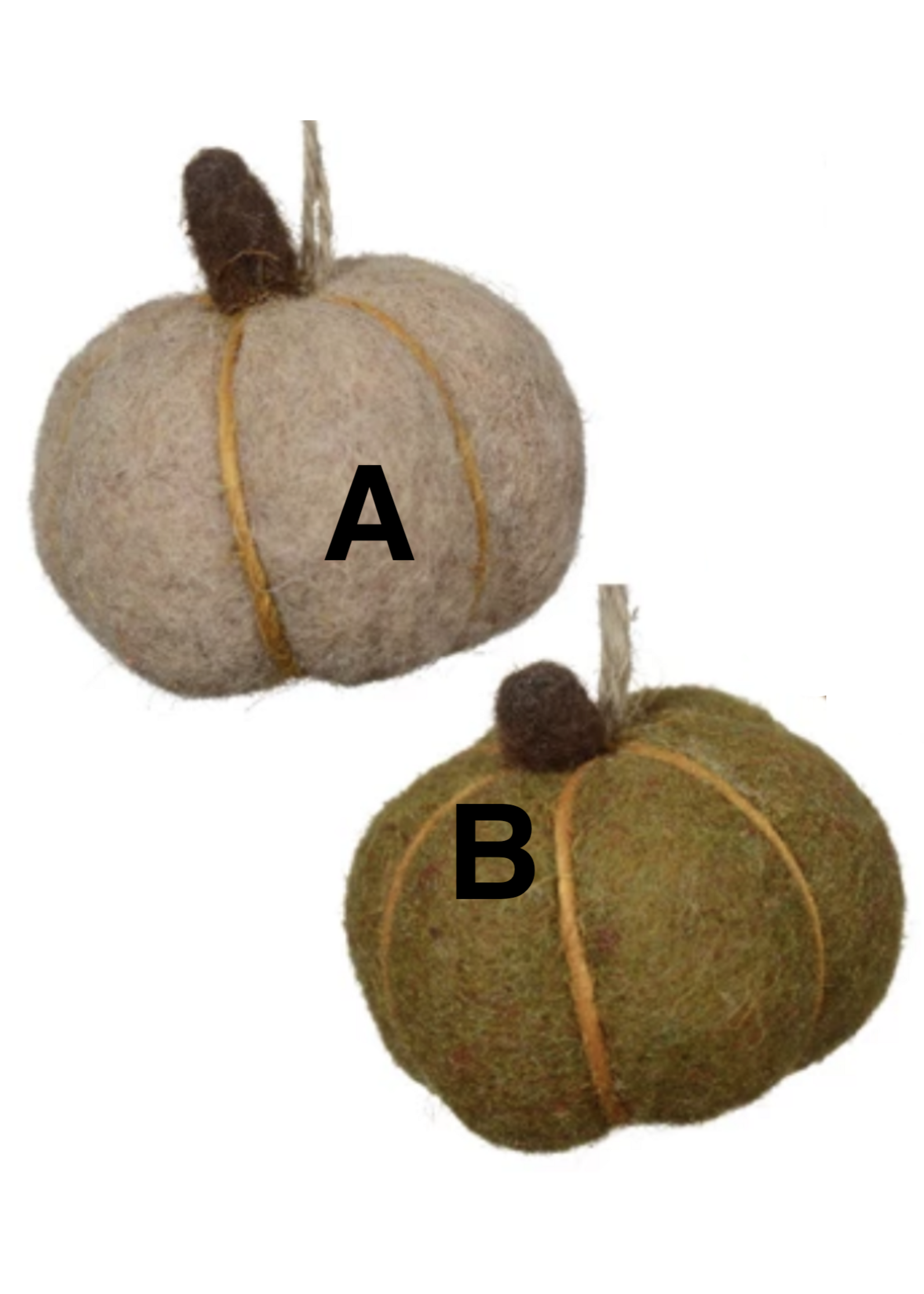 Decoris Felt Pumpkin 6cm - price is for one