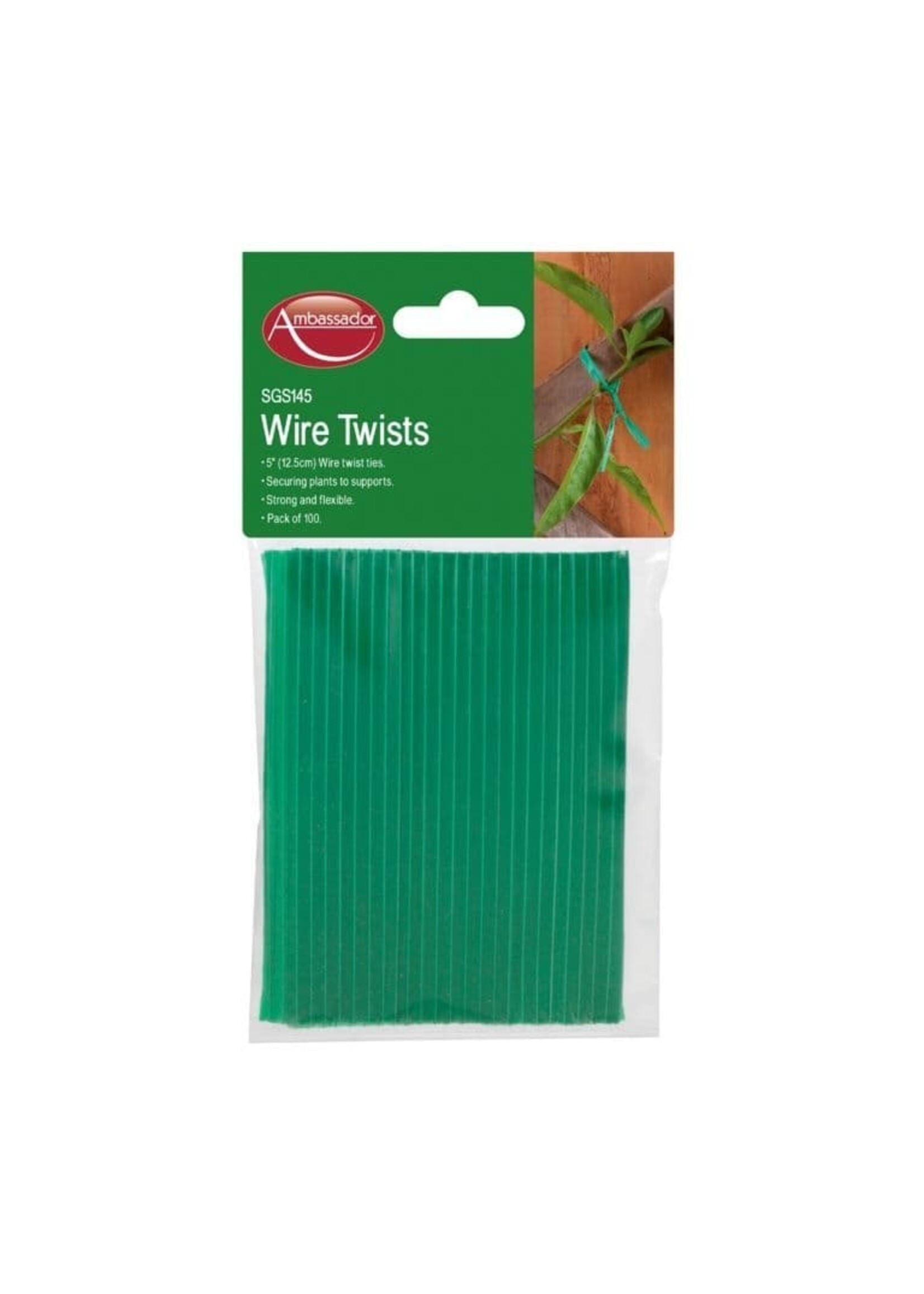 SupaGarden Ambassador Wire Twists 5" Pack 100