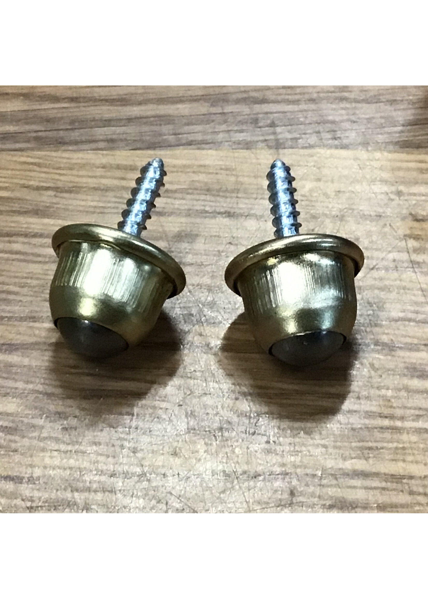 Castor Screw in -  Swivel Ball Brass Pair