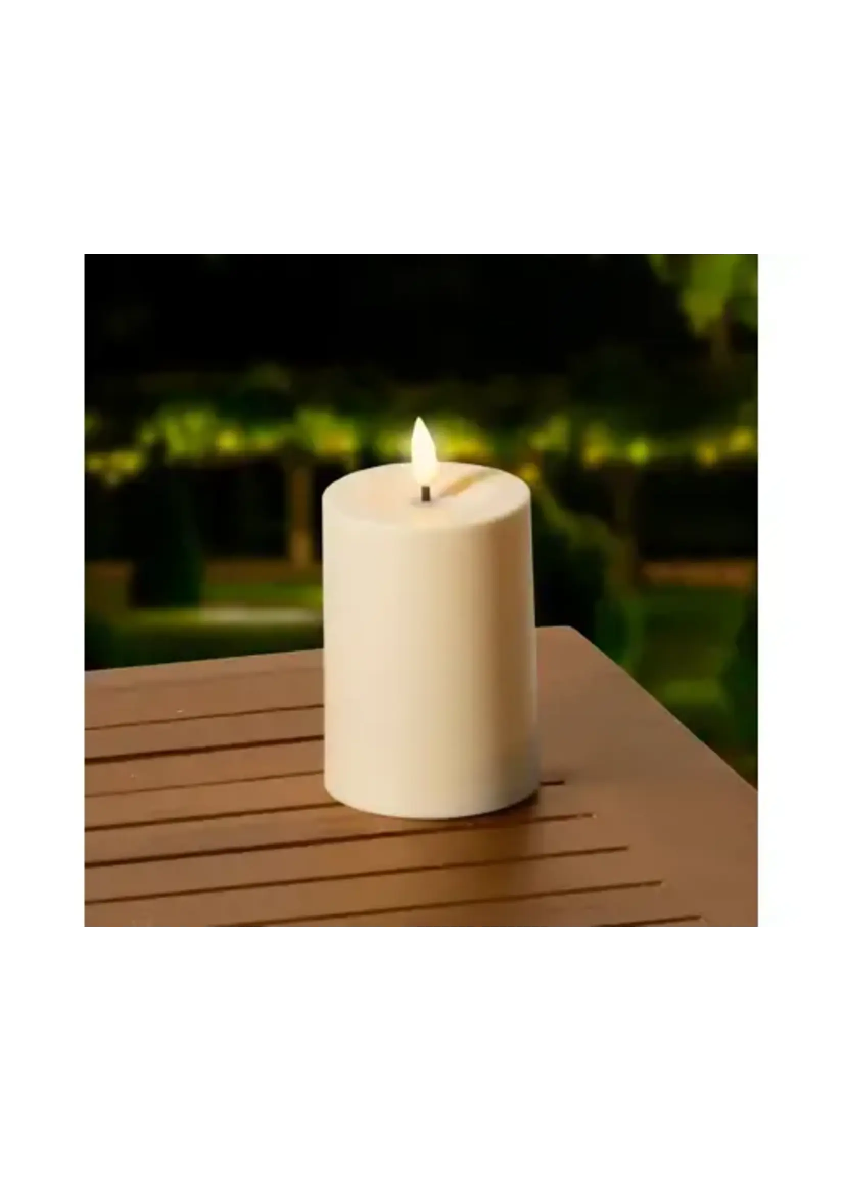 Lumiere Solar Church Candle 10x7cm