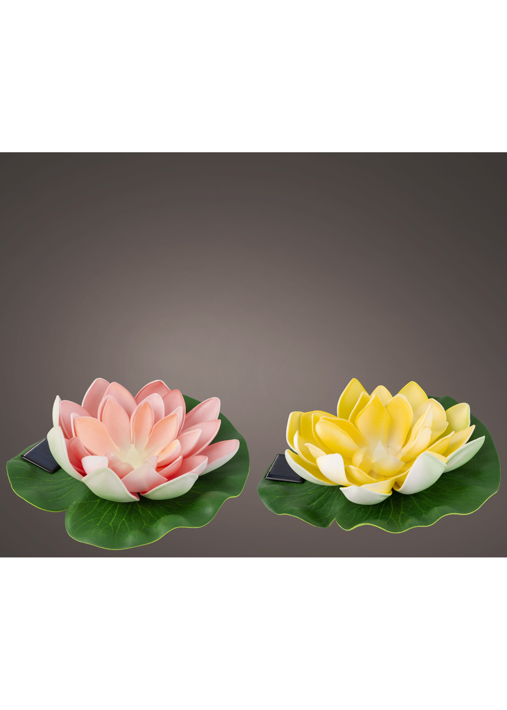 Lumineo Solar Floating Lotus Flower Pink or Yellow - Price is for one