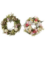 Decoris Easter Wreath rattan Eggs with Flower - Price is for one