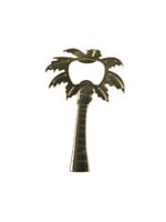 Decoris Palm Tree Gold coloured alloy Bottle Opener 10cm