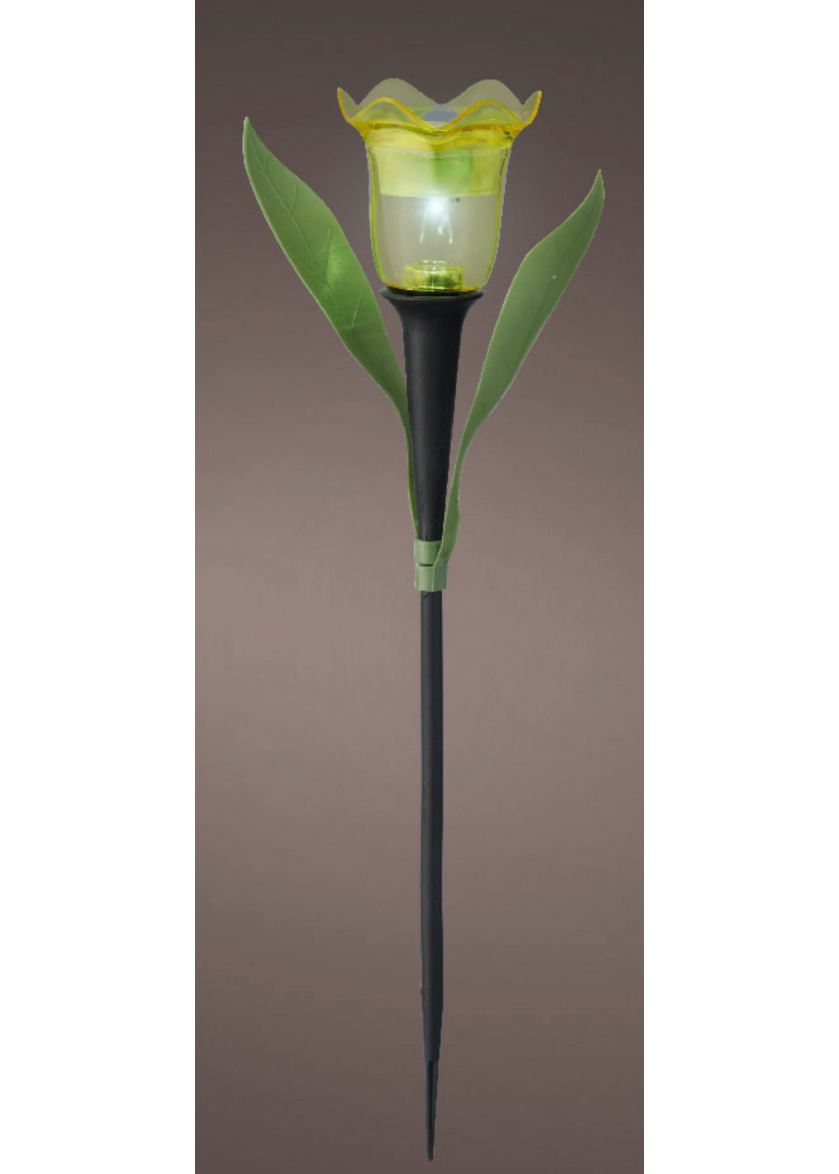 Lumineo Yellow  Solar Tulip - Led 31cm