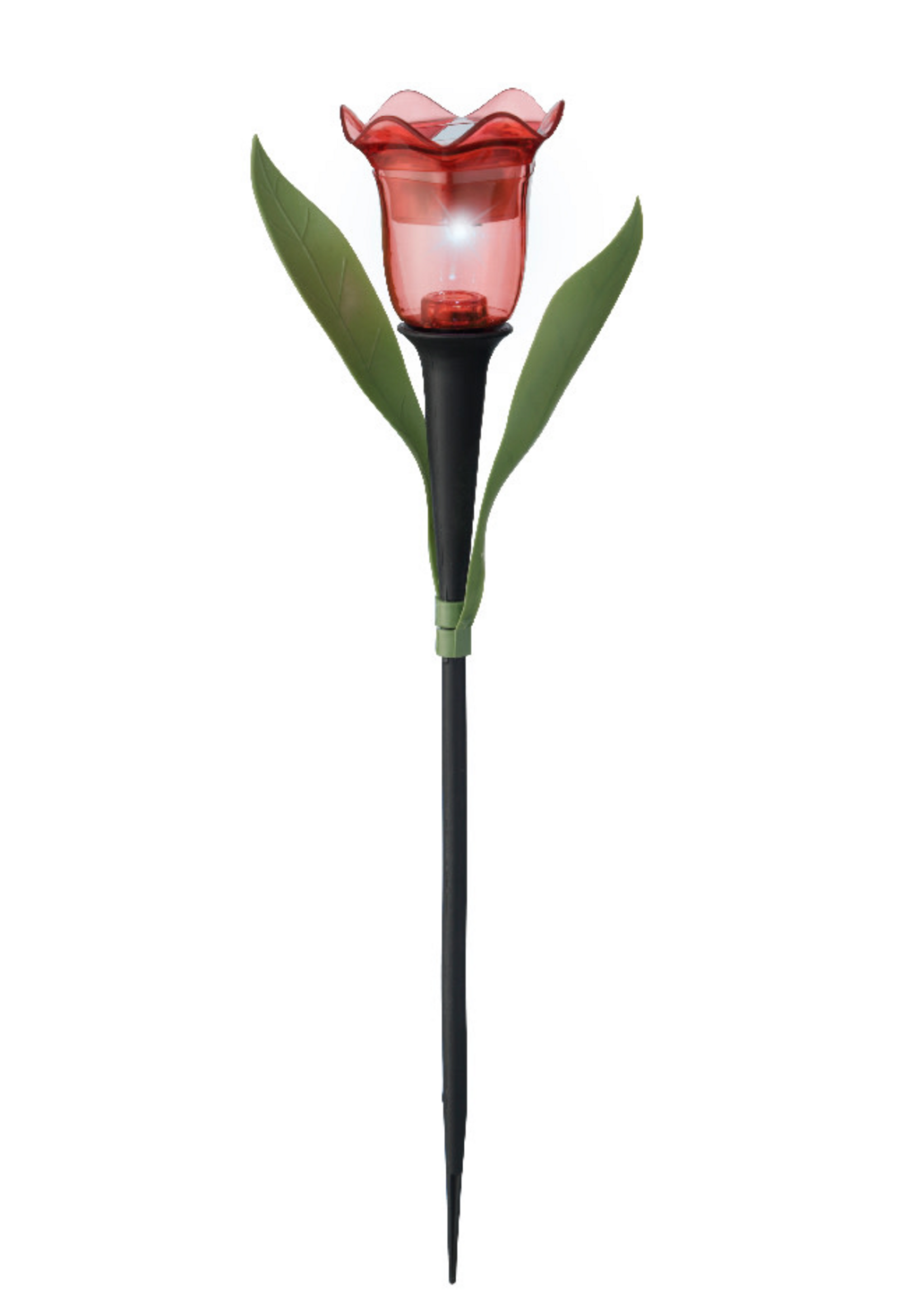 Lumineo Red Solar Tulip - Led 31cm