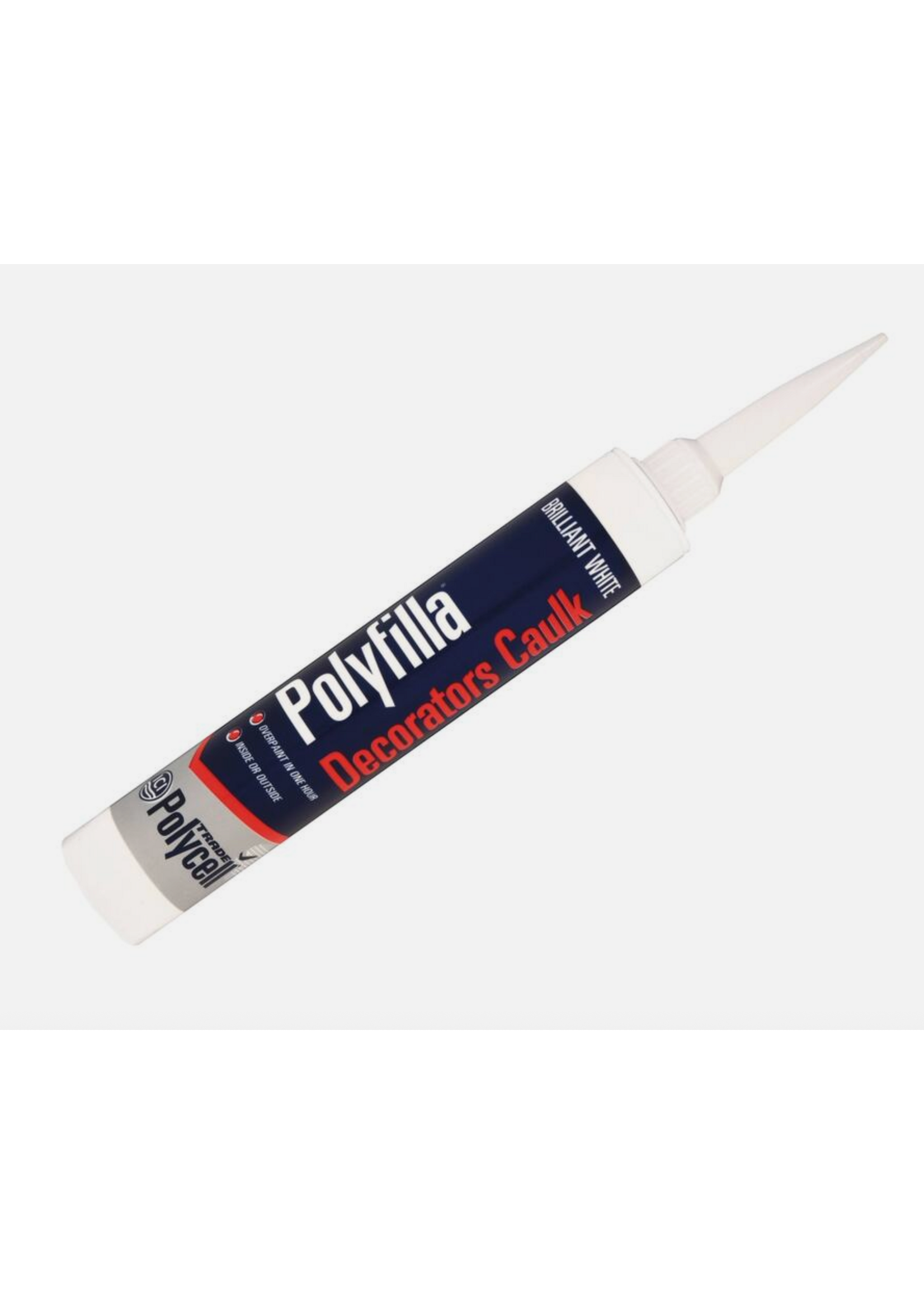 Polycell Polyfilla White Decorators Caulk  380ml Trade Cartridge