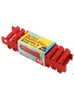 Rawlplug Plasplugs Standard Wall Plugs Red 6mm 40 Pack