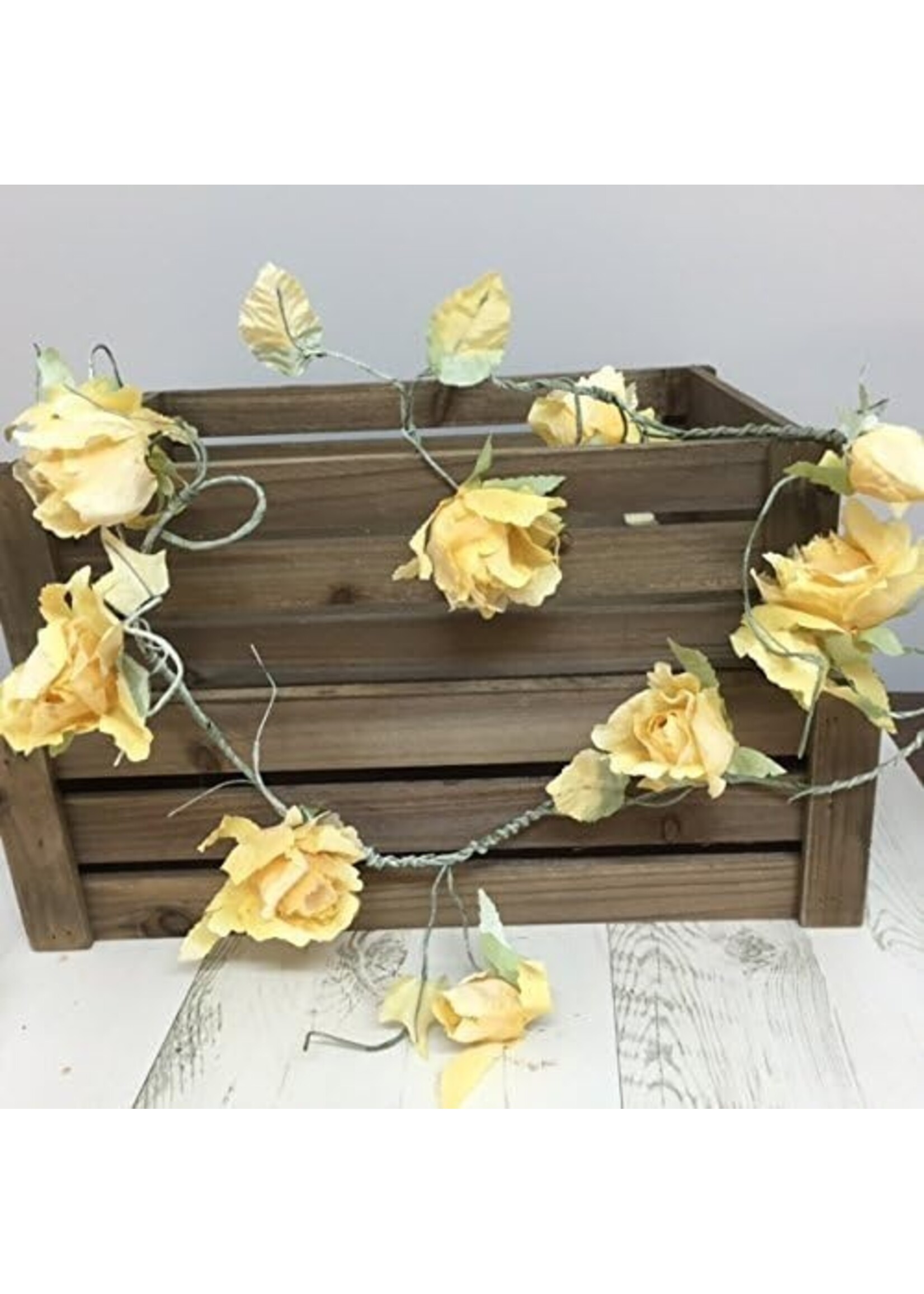 Sass & Belle Yellow rose garland