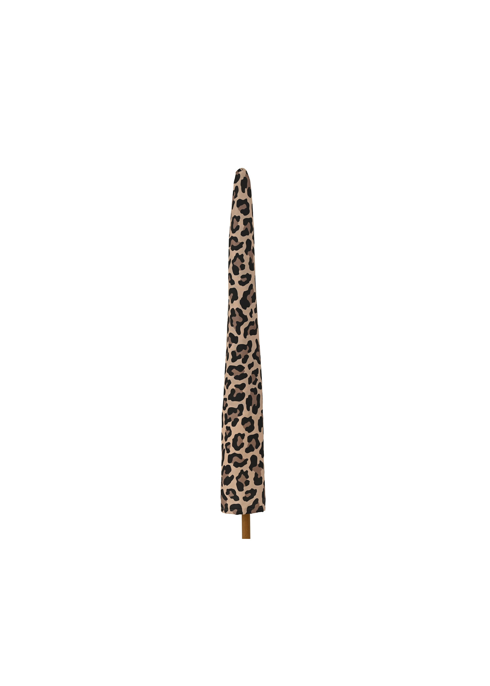 Decoris Leopard Print Parasol With Fringed Tassels