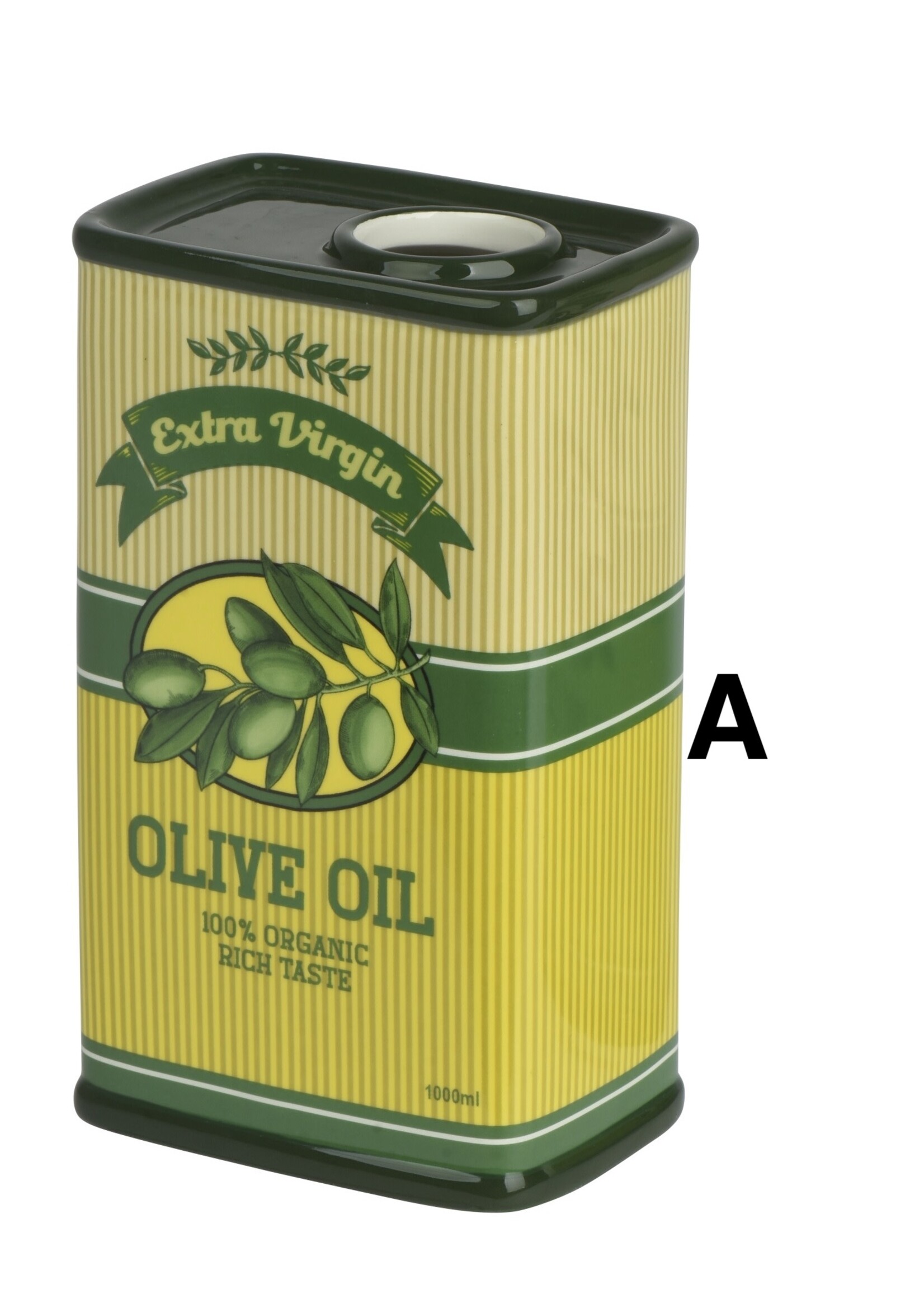 Decoris Olive Oil Tin Style Vase - Price is for one