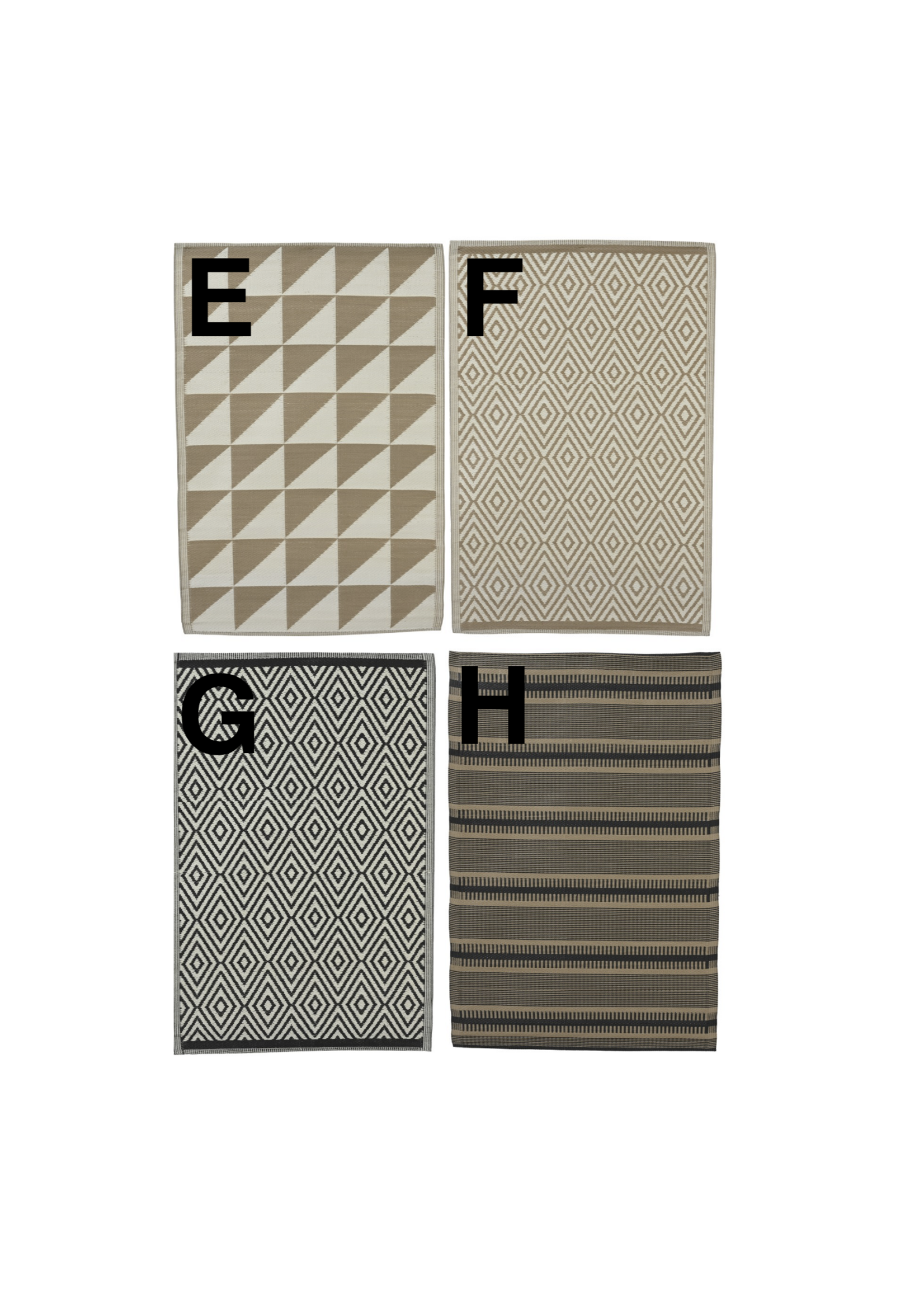 Decoris Mixed Pattern  Outdoor Rug- Price is for one