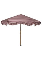 Decoris Maroon Stripe Parasol