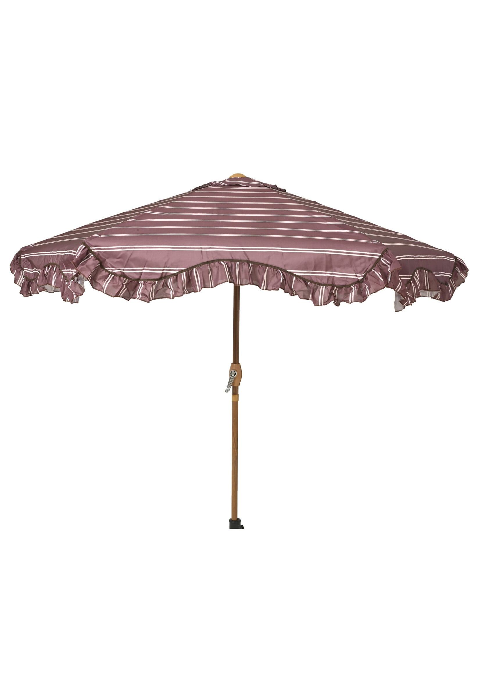 Decoris Maroon Stripe Parasol