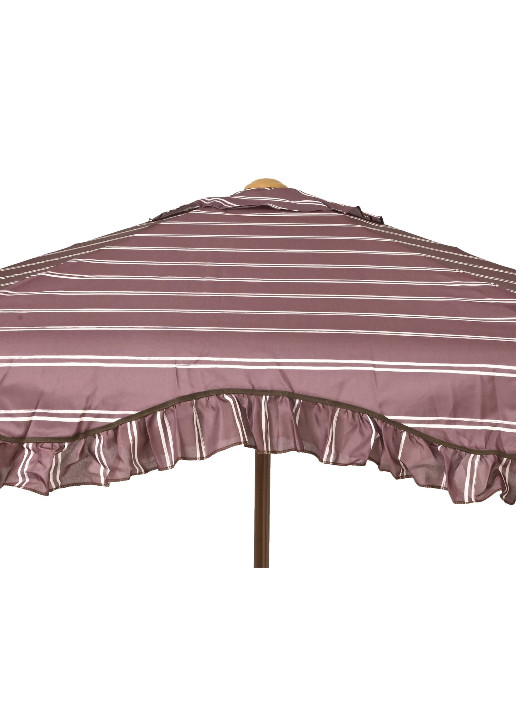 Decoris Maroon Stripe Parasol
