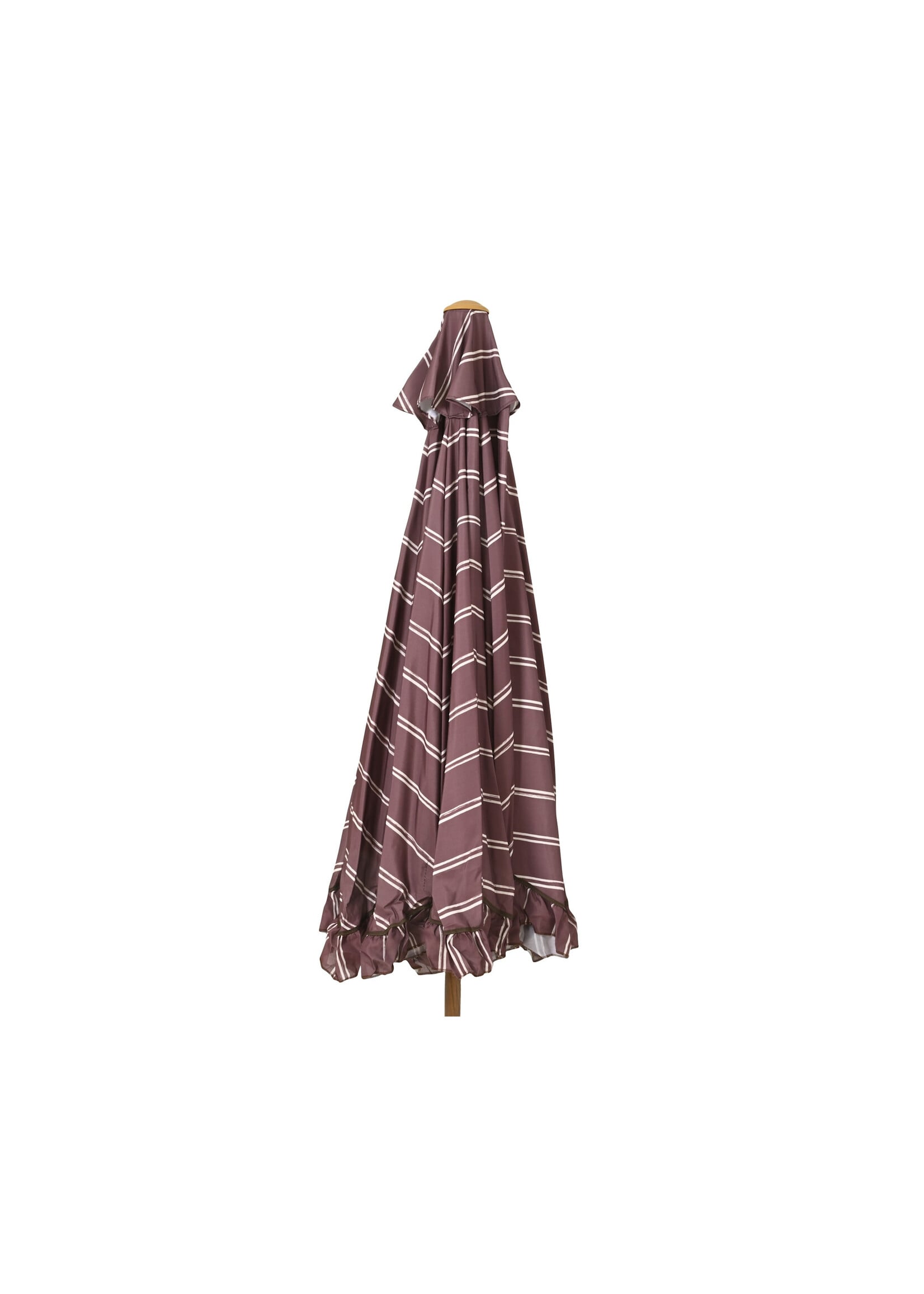 Decoris Maroon Stripe Parasol