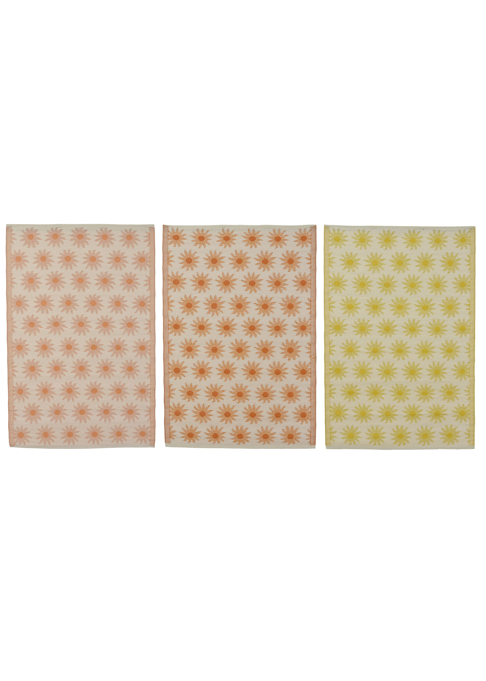 Decoris Sun - Yellow, Peach or Orange Outdoor Rug 120x180cm