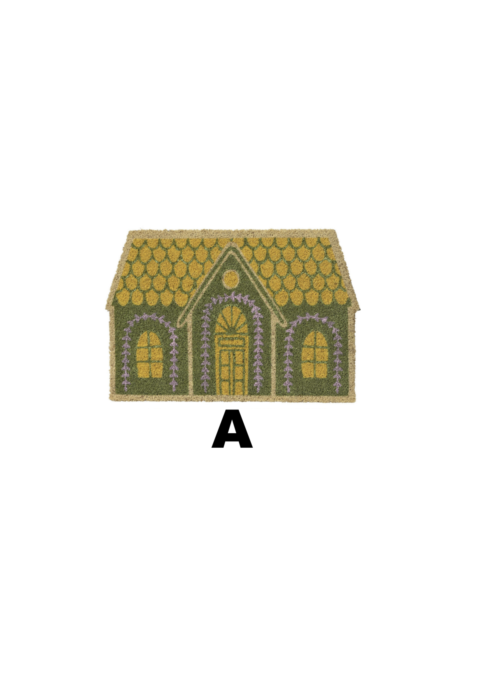 Decoris Cute House Shape Doormat Coir 40x60cm - Price is for one