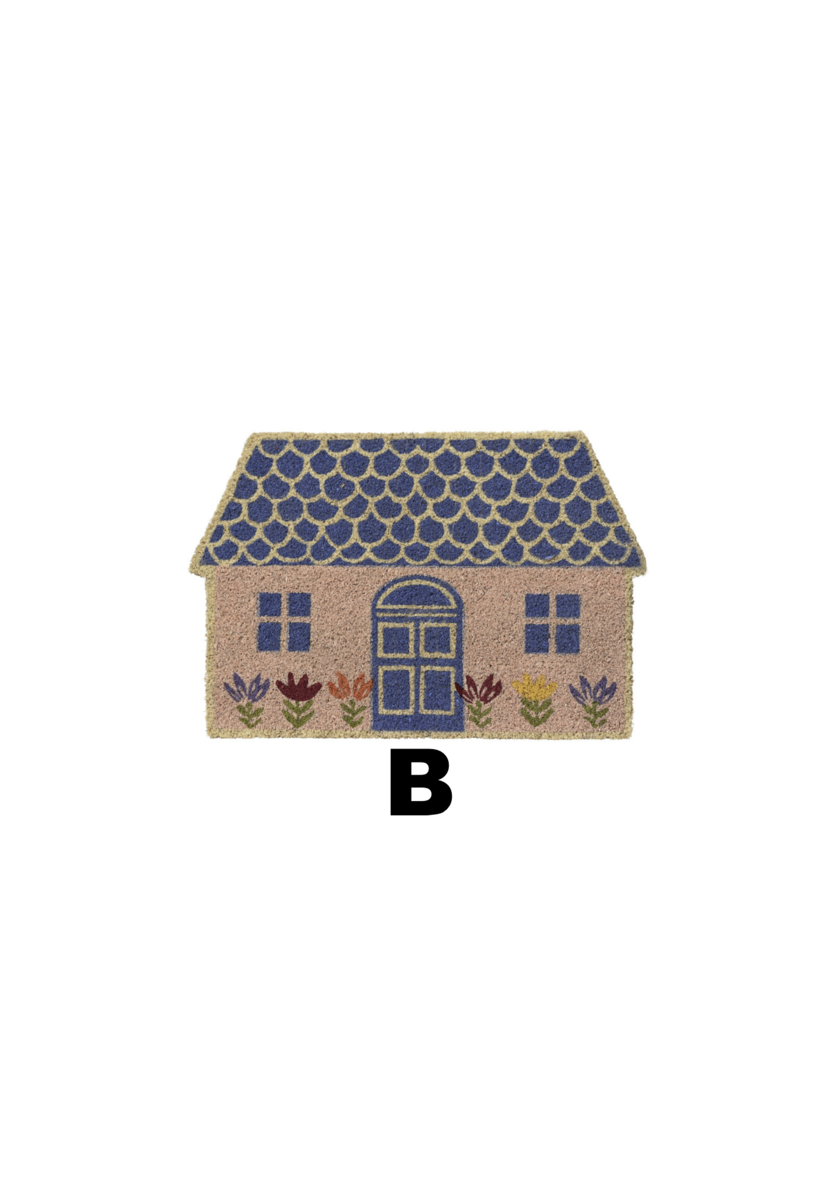 Decoris Cute House Shape Doormat Coir 40x60cm - Price is for one