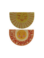 Decoris Sun Half Round Doormat Coir 40 x 60cm - Price is for one