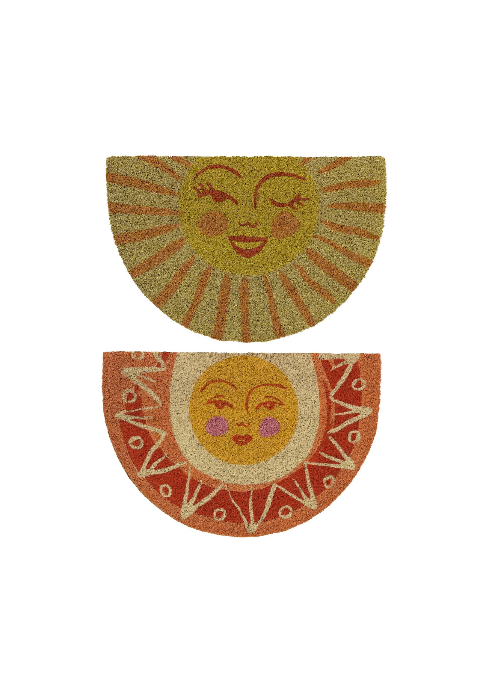 Decoris Sun Half Round Doormat Coir 40x60cm - Price is for one