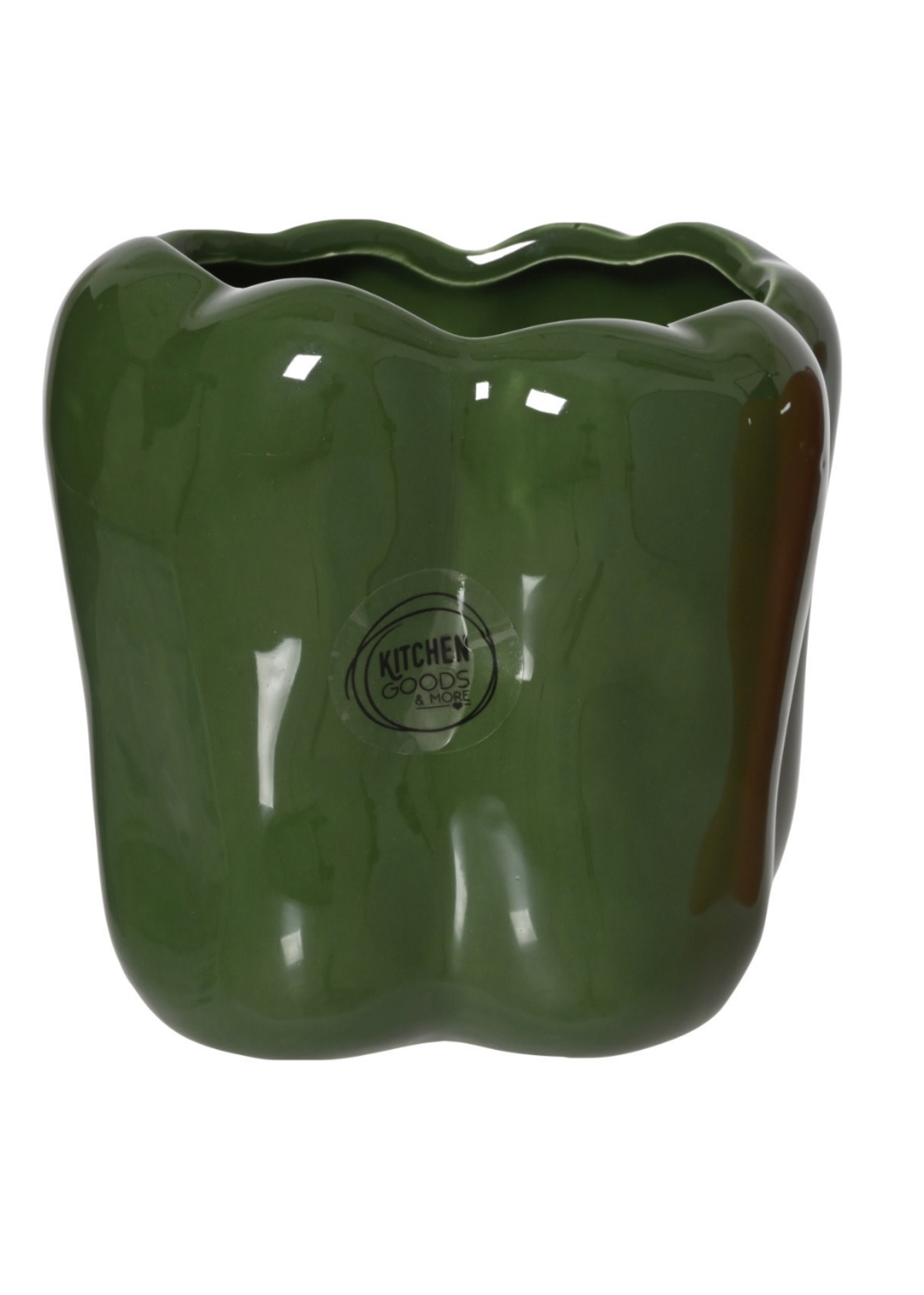 Decoris Green Pepper Planter 12cm
