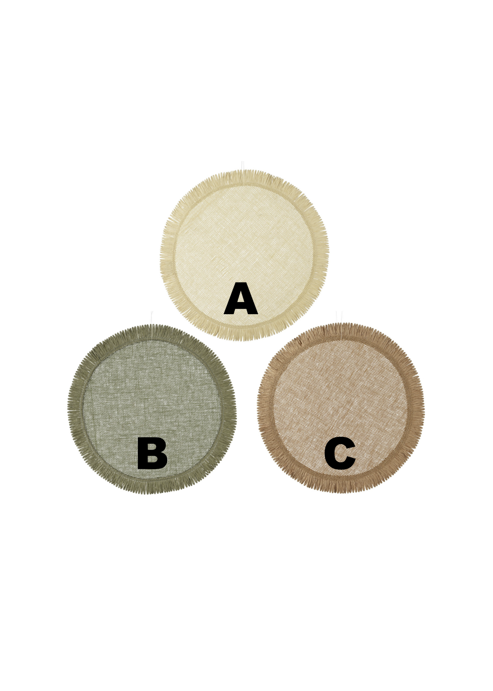 Decoris Round Table Placemat - Price is for one