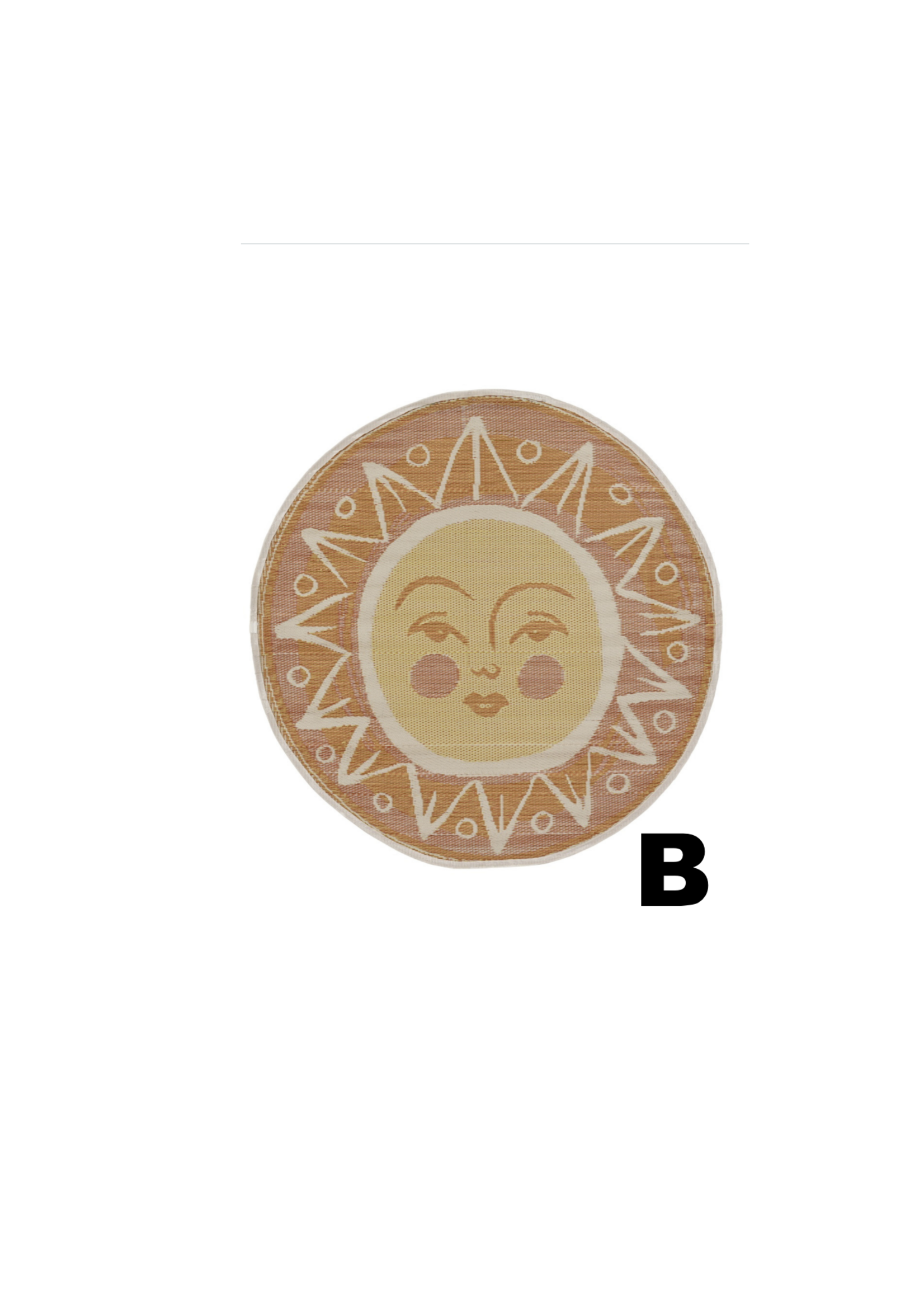 Decoris Sun Round Outdoor Rug - Price is for one