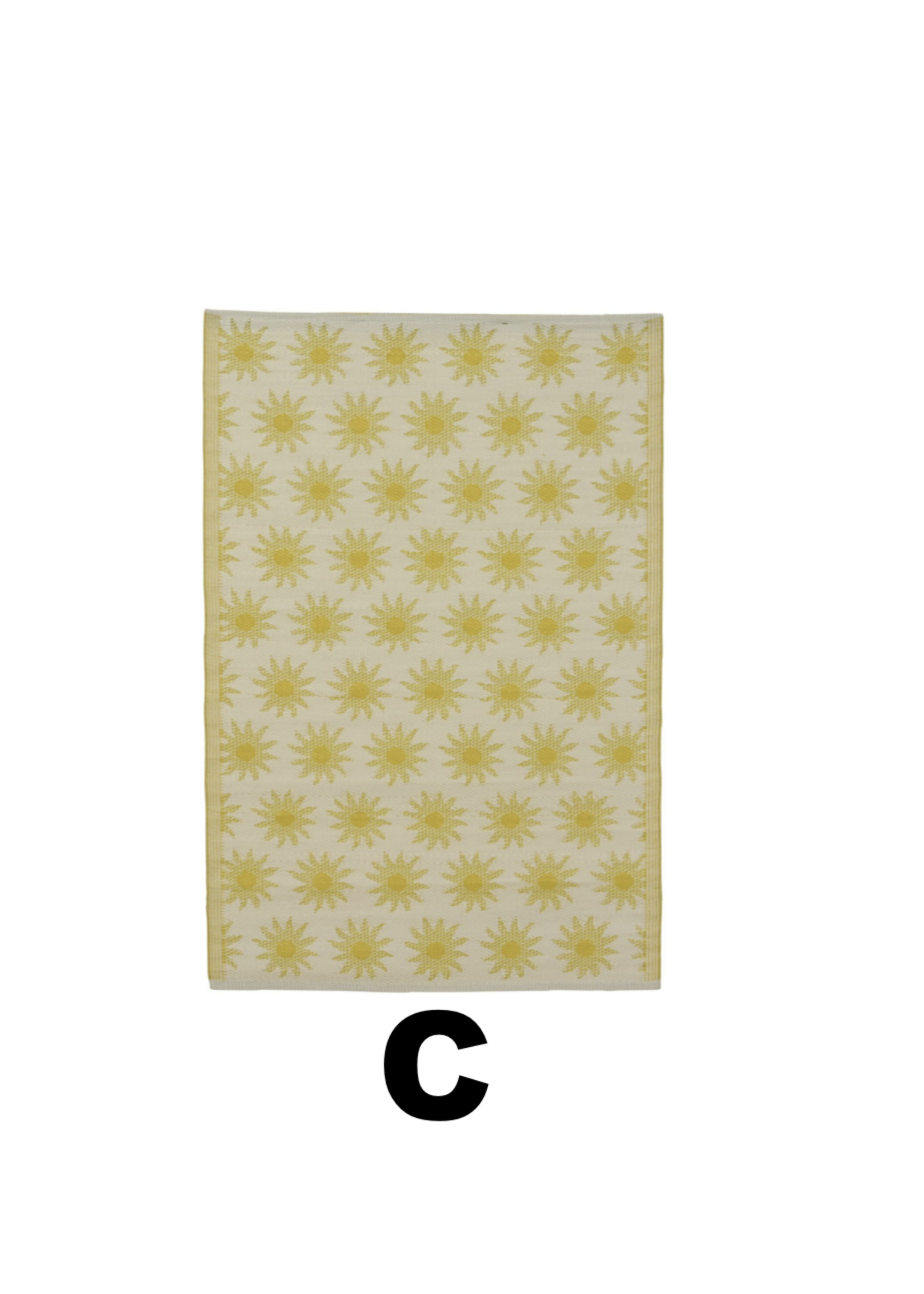 Decoris Sun - Yellow, Peach or Orange Outdoor Rug 120x180cm